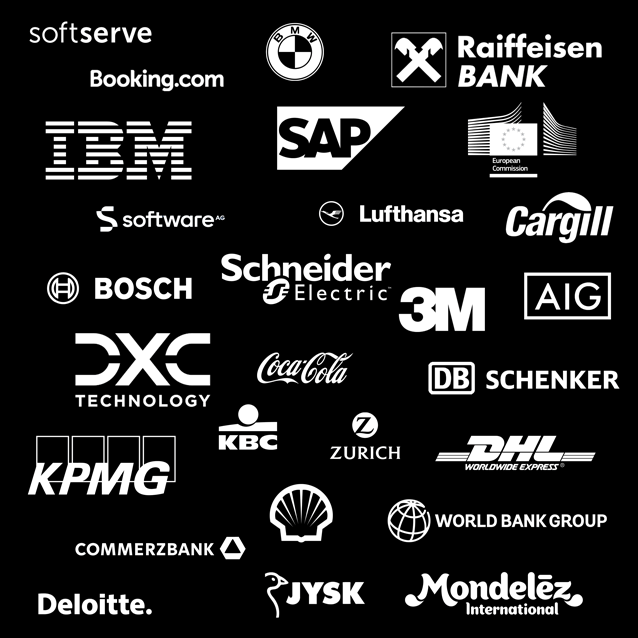 Company logos of teams that we worked with to create event